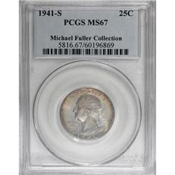1941-S 25C MS67 PCGS