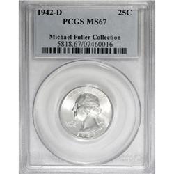 1942-D 25C MS67 PCGS