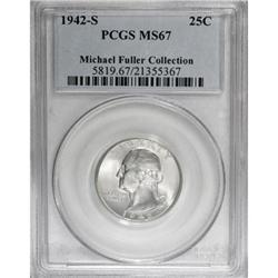 1942-S 25C MS67 PCGS