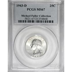 1943-D 25C MS67 PCGS