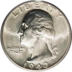 1943-S 25C Doubled Die Obverse MS65 PCGS