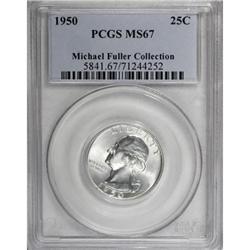 1950 25C MS67 PCGS