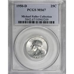 1950-D 25C MS67 PCGS