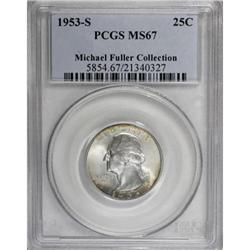 1953-S 25C MS67 PCGS