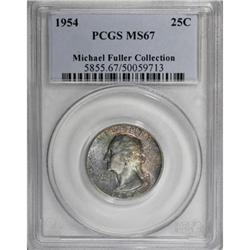 1954 25C MS67 PCGS