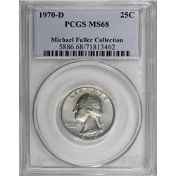1970-D 25C MS68 PCGS
