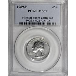 1989-P 25C MS67 PCGS
