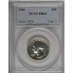 1936 25C PR64 PCGS