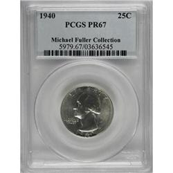 1940 25C PR67 PCGS