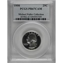 1950 25C PR67 Cameo PCGS