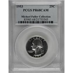 1953 25C PR68 Cameo PCGS