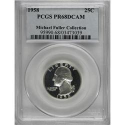 1958 25C PR68 Deep Cameo PCGS