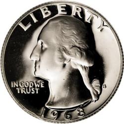 1968-S 25C PR69 Deep Cameo PCGS