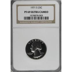 1971-S 25C PR69 Ultra Cameo NGC