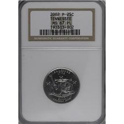2002-P 25C Tennessee MS67 NGC