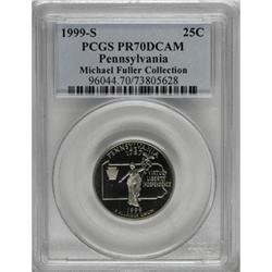 1999-S 25C Pennsylvania Clad PR70 Deep Cameo