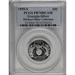 1999-S 25C Georgia Silver PR70 Deep Cameo PCGS