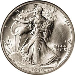 1916 50C MS68 NGC