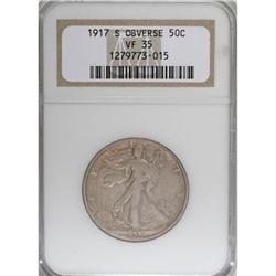 1917-S 50C Obverse VF35 NGC