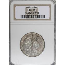 1919-S 50C AU50 NGC