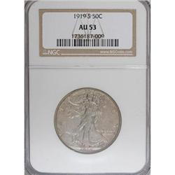 1919-S 50C AU53 NGC