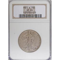 1921-S 50C VF20 NGC