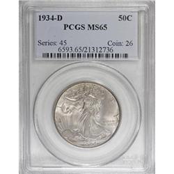 1934-D 50C MS65 PCGS