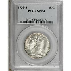 1935-S 50C MS64 PCGS