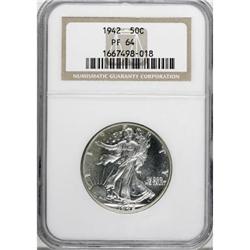 1942 50C PR64 NGC