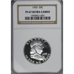 1955 50C PR67 Ultra Cameo NGC