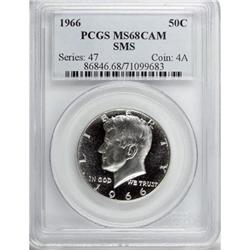 1966 50C SMS MS68 Cameo PCGS