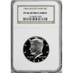 1964 50C Accented Hair PR66 Ultra Cameo NGC