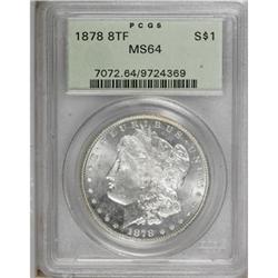1878 8TF $1 MS64 PCGS
