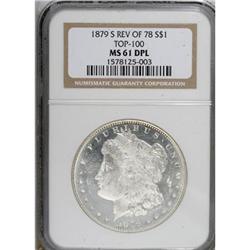 1879-S $1 Reverse of 1878 MS61 Deep Mirror