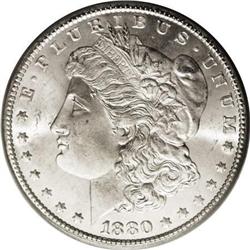 1880-CC $1 8 Over Low 7 MS66 PCGS