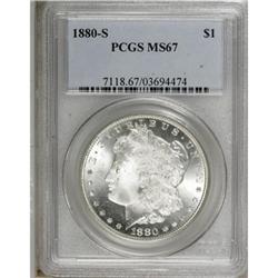 1880-S $1 MS67 PCGS