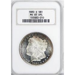 1880-S $1 MS65 Deep Mirror Prooflike NGC