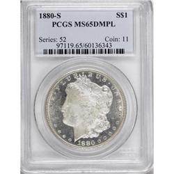 1880-S $1 MS65 Deep Mirror Prooflike PCGS
