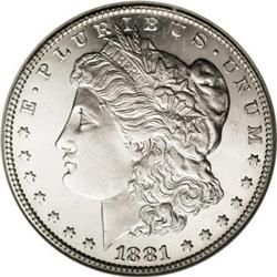 1881 $1 MS65 Deep Mirror Prooflike ANACS