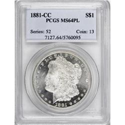 1881-CC $1 MS64 Prooflike PCGS