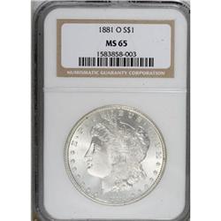 1881-O $1 MS65 NGC