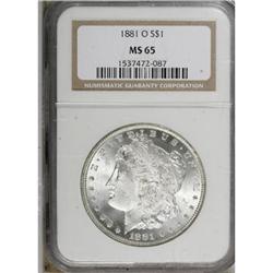 1881-O $1 MS65 NGC