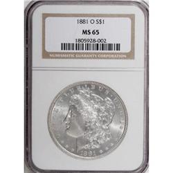 1881-O $1 MS65 NGC