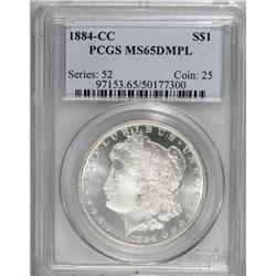 1884-CC $1 MS65 Deep Mirror Prooflike PCGS