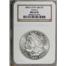 1887/6 $1 MS64 Prooflike NGC