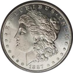 1887/6 $1 MS65 Prooflike PCGS