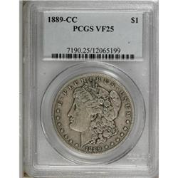 1889-CC $1 VF25 PCGS