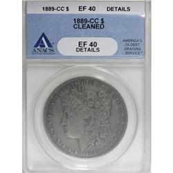 1889-CC $1 XF40 Details ANACS