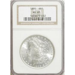 1890 $1 MS65 NGC