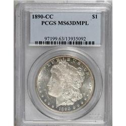 1890-CC $1 MS63 Deep Mirror Prooflike PCGS